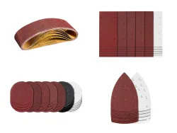 PARKSIDE® Schleifpapier-Set für Bandschleifer / Schwingschleifer / Exzenterschleifer / Multischleifer 100391180