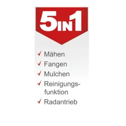 Benzinrasenmäher MS132-42 Scheppach 4046664147930