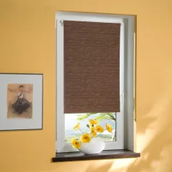 Bella Casa Klemmfix-Rollo Bambusoptik Braun 4016318025846