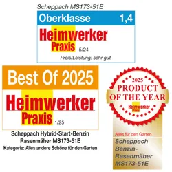 Benzin-Rasenmäher MS173-51E Scheppach 36876 11186