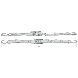 BASI Ratschengurt Schlossverlängerung Spar-Set Blau 4026434460681