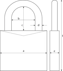 ABUS Vorhängeschloss ABUS Hangschloss TITALIUM 64TI/50 37521 11481