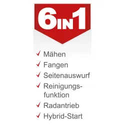 Benzin-Aufsitzrasenmäher MR225-61 Scheppach 25656 7915