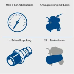 Kompressor HC26 Scheppach 18130 5596