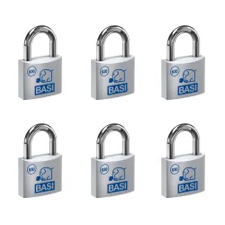 BASI Vorhängeschloss Vorhangschloss Spar-Set 6-tlg 4026434456844