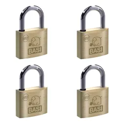 BASI Vorhängeschloss Vorhangschloss Spar-Set 4-tlg GL 4026434436839
