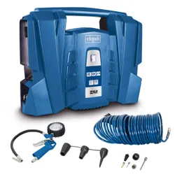 Kompressor Air Force 4 Scheppach inkl. Zubehörset 4046664120339