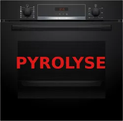 BOSCH Induktions Herd-Set Pyrolyse Schwarz 0654170031588