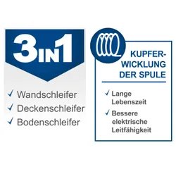 Wand- und Deckenschleifer DS200 Scheppach 36375 10945
