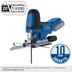 Akku-Stichsäge BC-JS254-X Scheppach Brushless LED 19343 5872