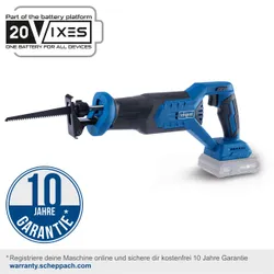 Akku-Säbelsäge BC-RS250-X Scheppach Brushless LED-Leuchte 27731 8456