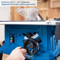 Tischkreissäge HS254 Scheppach mit Softstart und Tischverbreiterung 19897 5995