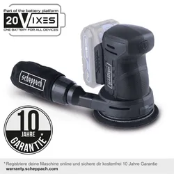 Akku-Exzenterschleifer C-RUS125BE-X scheppach black 4046664280361