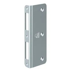 BASI Winkelschließblech Reparaturschließblech Packung für Zimmertüren DIN R/L abgerundet 4026434064216