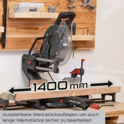 Kapp-Zugsäge PX-KZS-305PA Practixx mit Laser und Softstart 4046664198383