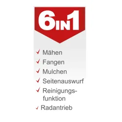 Benzin-Rasenmäher MS225-56 scheppach 4046664265313