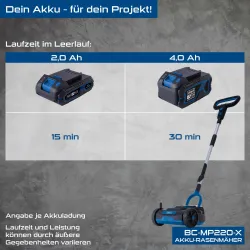 Akku-Rasenmäher BC-MP220-X Scheppach 3129 733