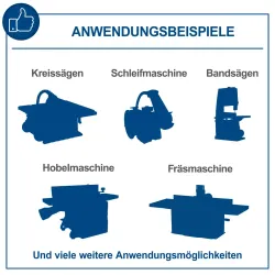 Absauganlage DC100 Scheppach Metallbehälter 4046664167884