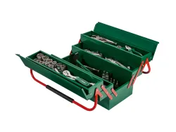 PARKSIDE® Werkzeugkasten grün/rot mit Vorrichtung für Vorhängeschloss 15864 4076