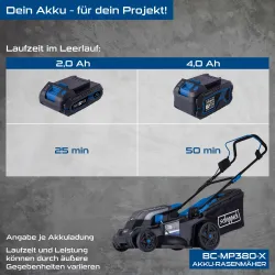 Akku-Rasenmäher BC-MP380-X Scheppach 3304 779