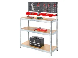 PARKSIDE® Schwerlastregal mit Werkzeugwand 4054599098364