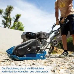 Rüttelplatte HP2300S Scheppach Matte & Fahrvorrichtung 19690 5945