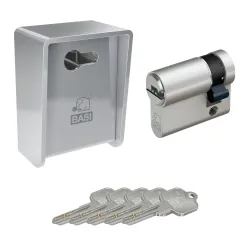 BASI Tresor Schlüsselsafe Edelstahl H13,3xB9,7xT8,0 4026434439038