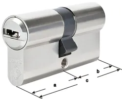 ABUS Profilzylinder Bravus.4000 Doppelzylinder vernickelt 26364 8105