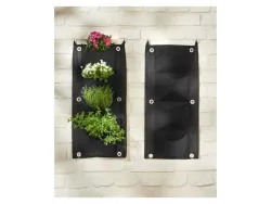 PARKSIDE® Vlies-Pflanzsack Set 2tlg. Wand-Pflanzsack Schwarz 4052916217603