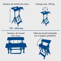 Werk- und Spanntisch UWB1000 scheppach (DIY) 4046664234975