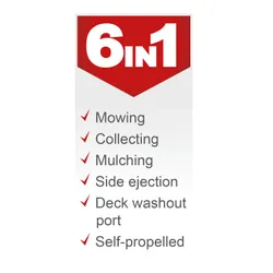 Benzin-Rasenmäher PML46-161S Scheppach 26457 8125