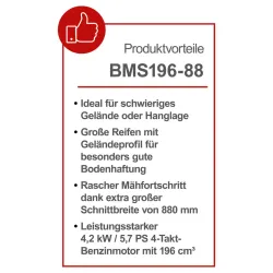 Scheppach Balkenmäher BMS196-88 4046664215684