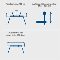 Maschinenuntergestell UG200 scheppach 4046664154617