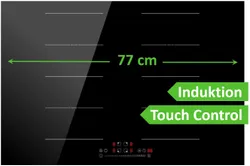 BOSCH Backofen-Set Induktionskochfeld Schwarz Hydrolyse Pizzafunktion Flexzonen 1-fach Teilauszug EcoClean Direct 33649 10128