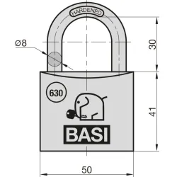 BASI Vorhängeschloss Vorhangschloss Spar-Set 4-tlg 12888 3260