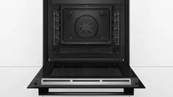 BOSCH Elektro-Herd-Set Pyrolyse Herdset Autark Backofen Serie 6 Schwarz 26760 8211