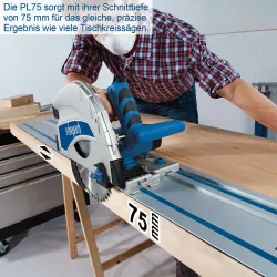 Tauchsäge PL75 Scheppach 18779 5751