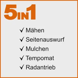 Akku-Aufsitzrasenmäher IX-ERT-920E IXES 36390 10951