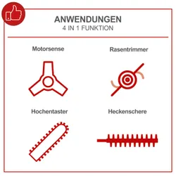 4in1 Multigartengerät MFH5300-4BP scheppach 27852 8489