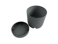 PARKSIDE® Bristol Pflanztopf mit Untersetzer Anthrazit 21489 6459