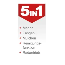 Benzin-Rasenmäher MS150-42 scheppach 4046664243878