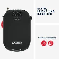 ABUS Helmschloss ABUS Spezialschloss Combiflex 4003318725012