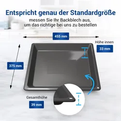 BOSCH Backblech Fettpfanne 17001433 für Backofen Herd 32549 9818