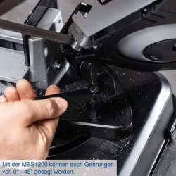 Metallbandsäge MBS1200 Scheppach Vario-Speed mit Arbeitstisch & LED 1073 294