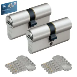 BASI Schließzylinder 2er SET V50 Gleichschließend 4026434449211