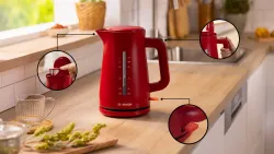 Bosch Wasserkocher MyMoment TWK3M124 Deep Red 4242005397884