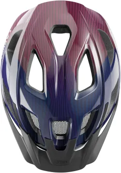 ABUS City-Fahrradhelm Aduro 3.0 LED purple waves 6857 1165