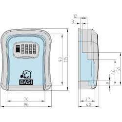 BASI Tresor Schlüsselsafe 12639 3179
