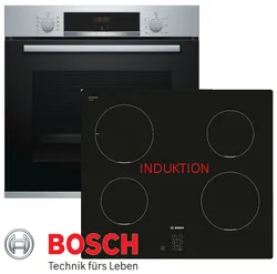 BOSCH Induktions Herd-Set Autark Herd Einbau 0654170032554