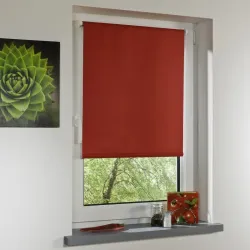 Bella Casa Klemmfix-Rollo Verdunkelung rot 4016318348051